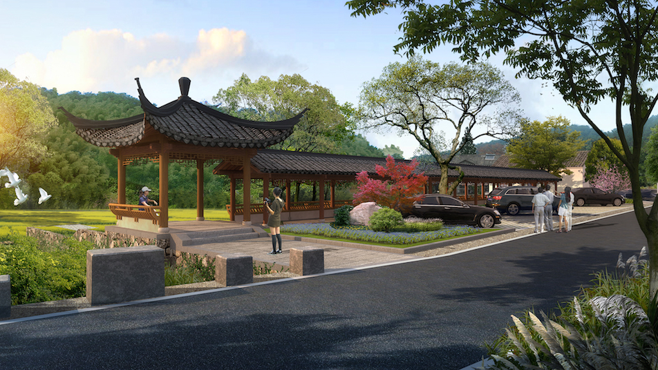 安吉天荒坪五鹤村精品示范村景观工程