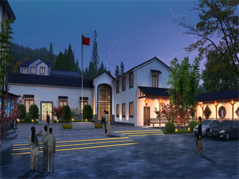 安吉天荒坪五鹤村精品示范村景观工程