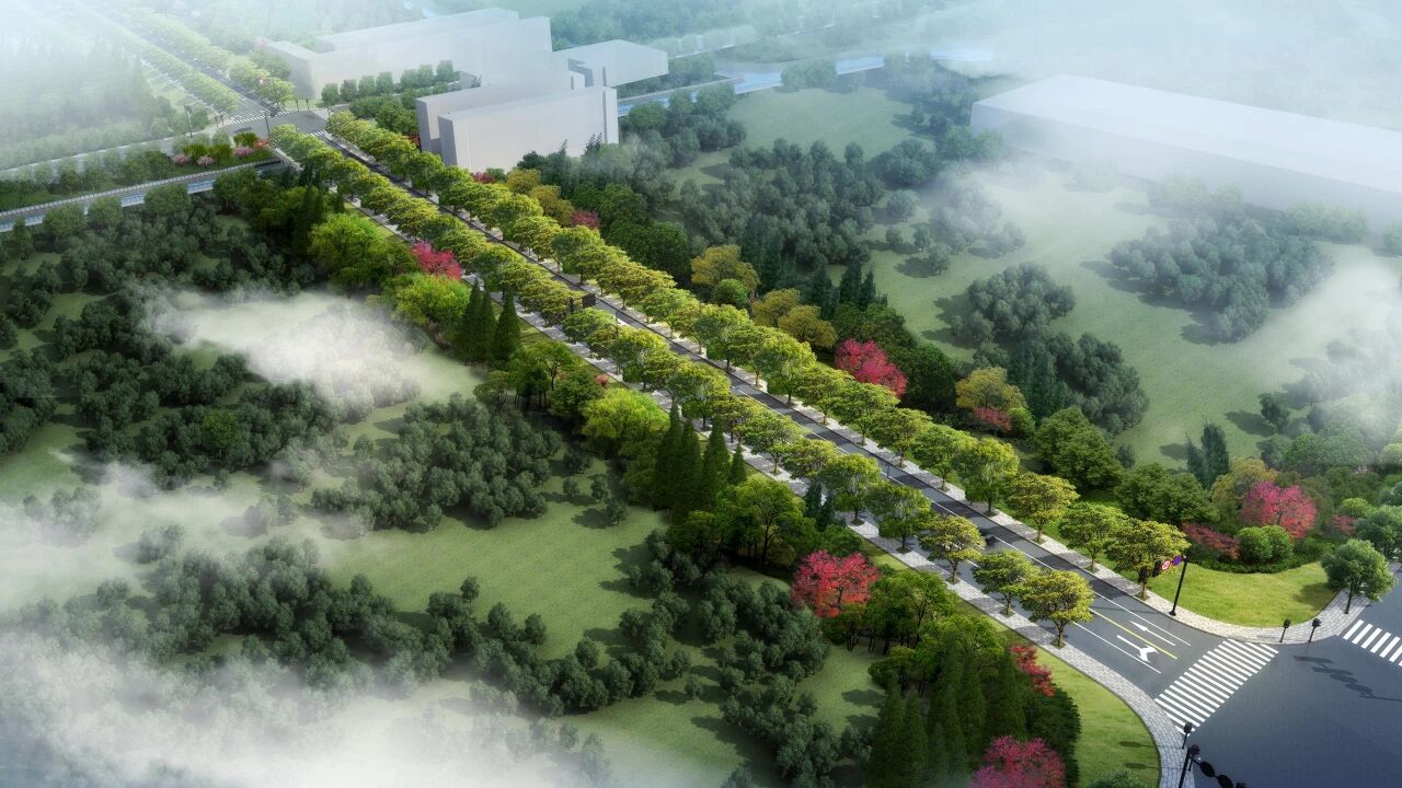 兰亭水韵创享岛道路工程（山下路段）设计